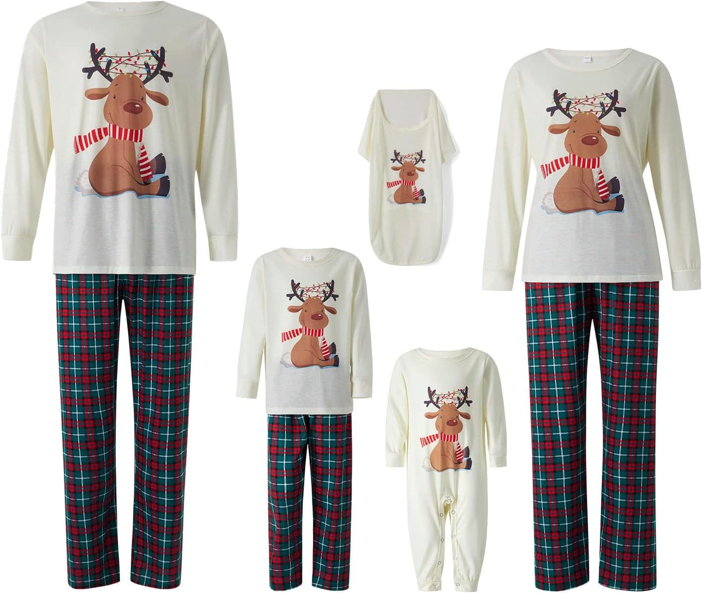 Christmas Pajamas for Family, Xmas Pajamas Family Christmas Pjs Matching Sets Holiday Nightwear Jammies
