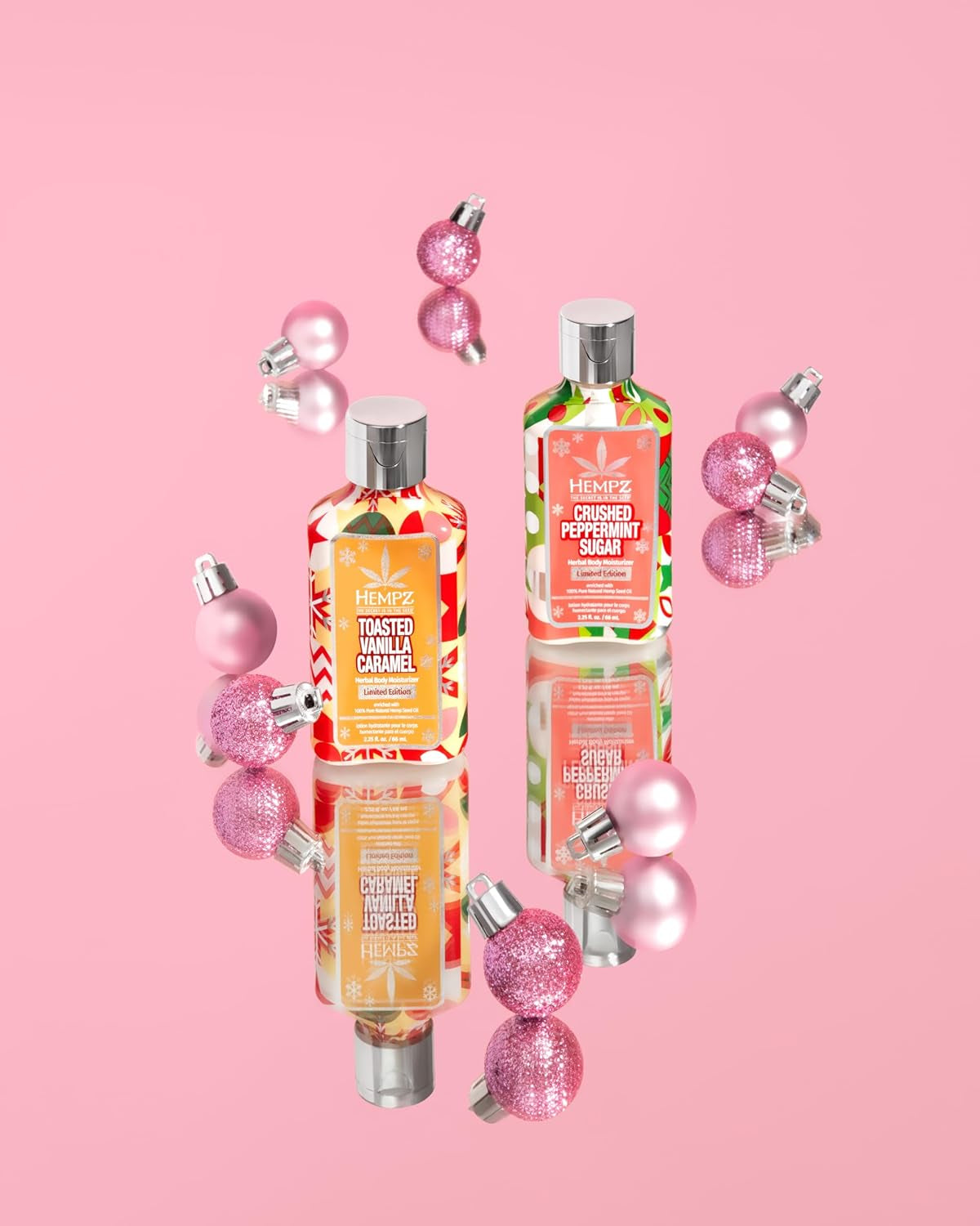 Mini Sweet Treats, Holiday Lotion Gift Set, Vanilla Caramel and Crushed Peppermint Mini Body Lotion, 2.25 Oz