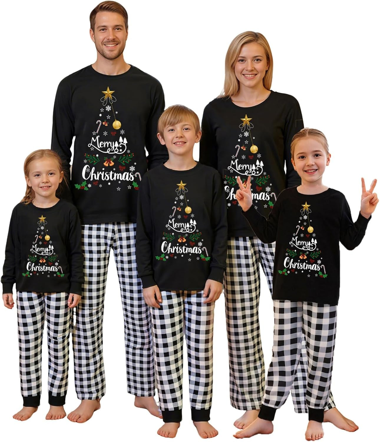 Christmas Pajamas for Family, Xmas Pajamas Family Christmas Pjs Matching Sets Holiday Nightwear Jammies