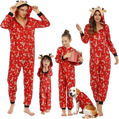 Family Christmas Pajamas Matching Sets, Christmas Pjs Long Sleeves Sleepwaear Holiday Family Loungewear Sets