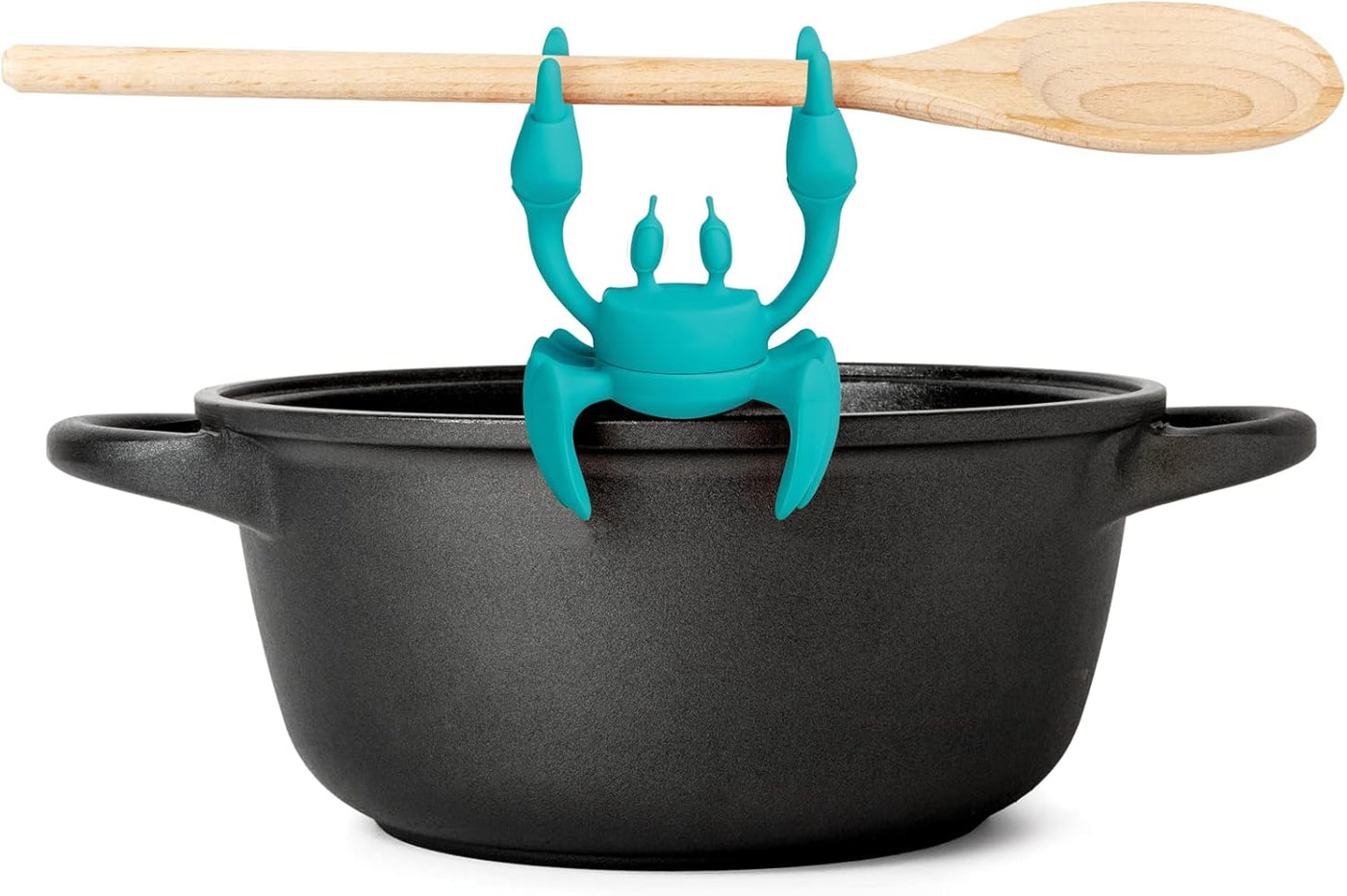 Red the Crab Silicone Utensil Rest - Kitchen Gifts, Silicone Spoon Rest for Stove Top - Heat-Resistant Kitchen and Grill Utensil Holder - Non-Slip Spoon Holder Stove Organizer, Steam Releaser
