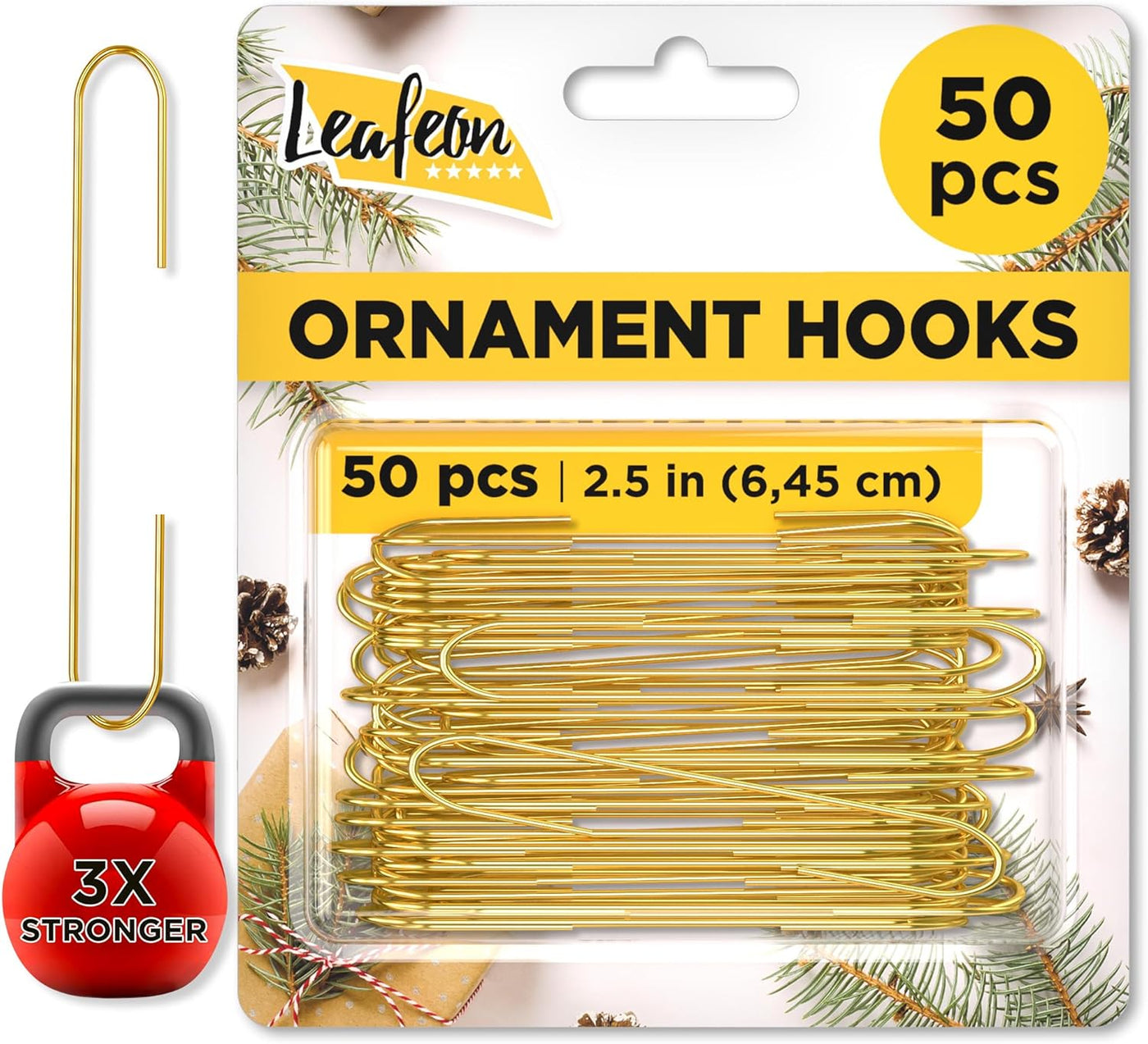 150 Pack Ornament Hooks for Christmas – Essential Christmas Ornament Hangers – Perfect Xmas Ornament Hangers for Tree Decoration (Green)