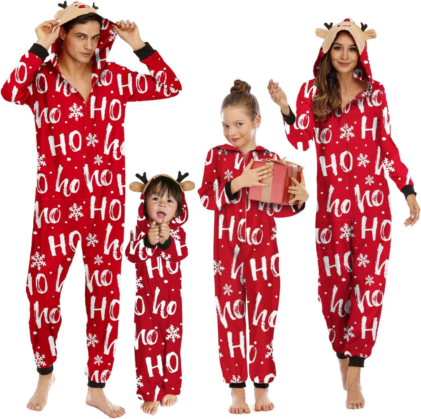Family Christmas Pajamas Matching Sets, Christmas Pjs Long Sleeves Sleepwaear Holiday Family Loungewear Sets