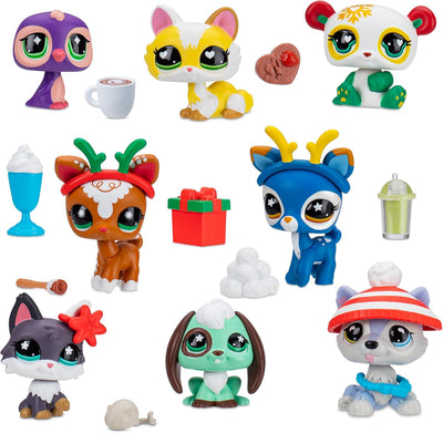 - Deluxe Holiday Calendar - Series 4 Advent Calendar -Gen 7 Authentic LPS Bobble Head Toy Figure, Collectible Toy Animal, Ages 4+
