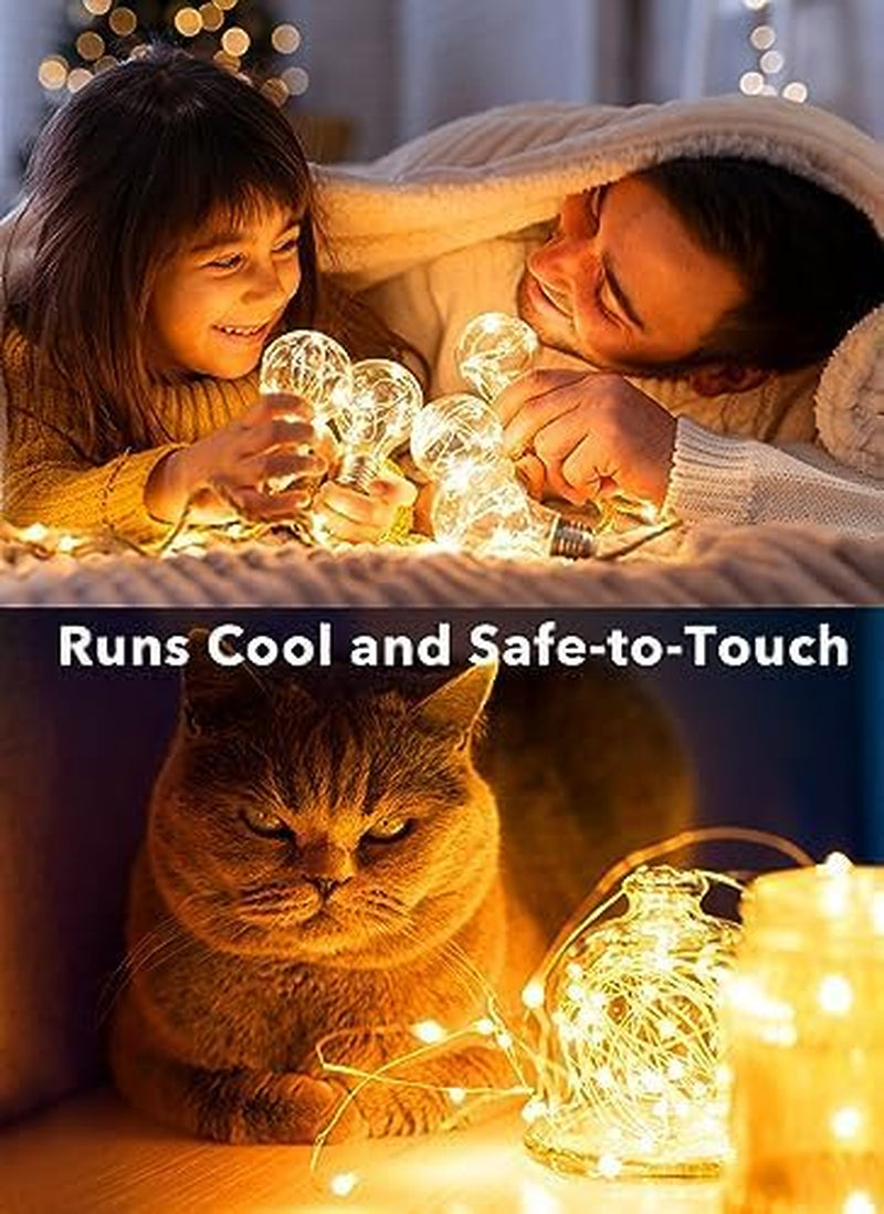 12 Pack LED Fairy Lights Battery Operated String Lights - 7Ft 20LED Waterproof Silver Wire Firefly Starry Moon Lights for DIY Crafts Wedding Table Centerpieces Party Bedroom Christmas