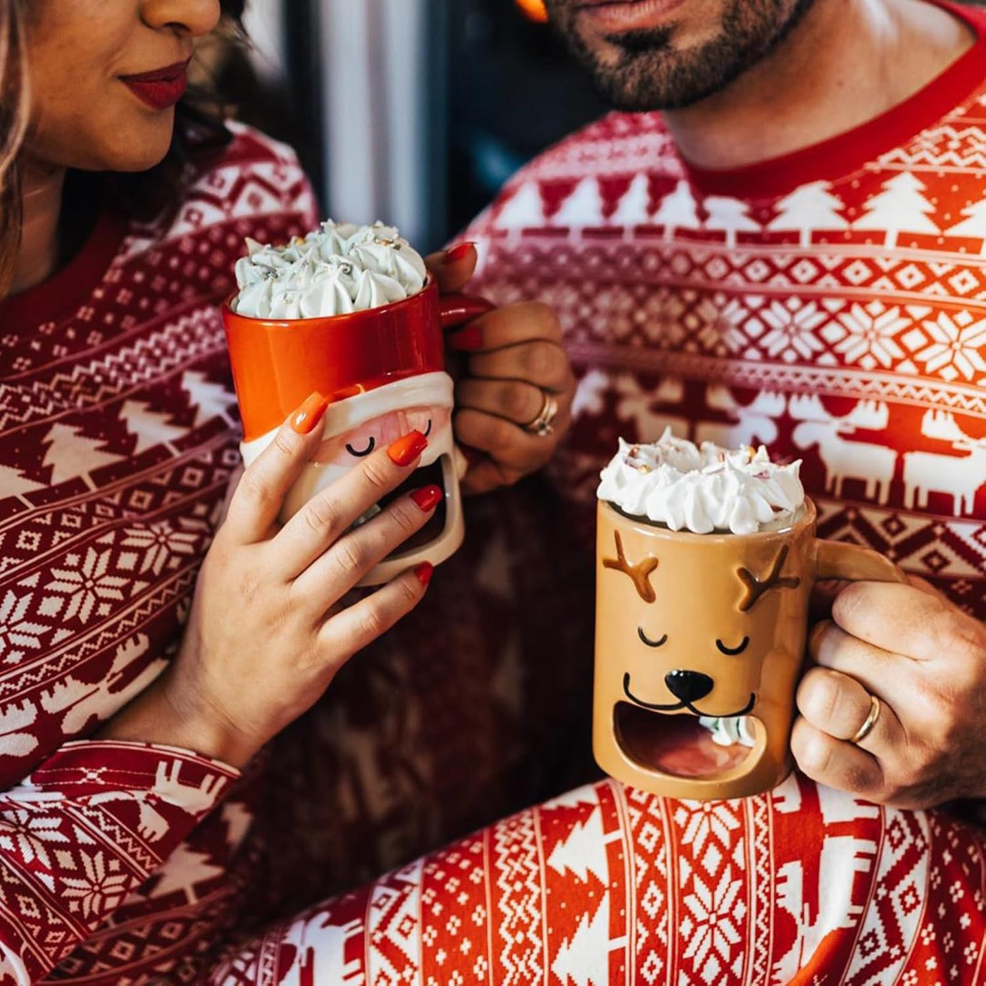 Family Christmas Pajamas Matching Sets, Christmas Pjs Long Sleeves Sleepwaear Holiday Family Loungewear Sets