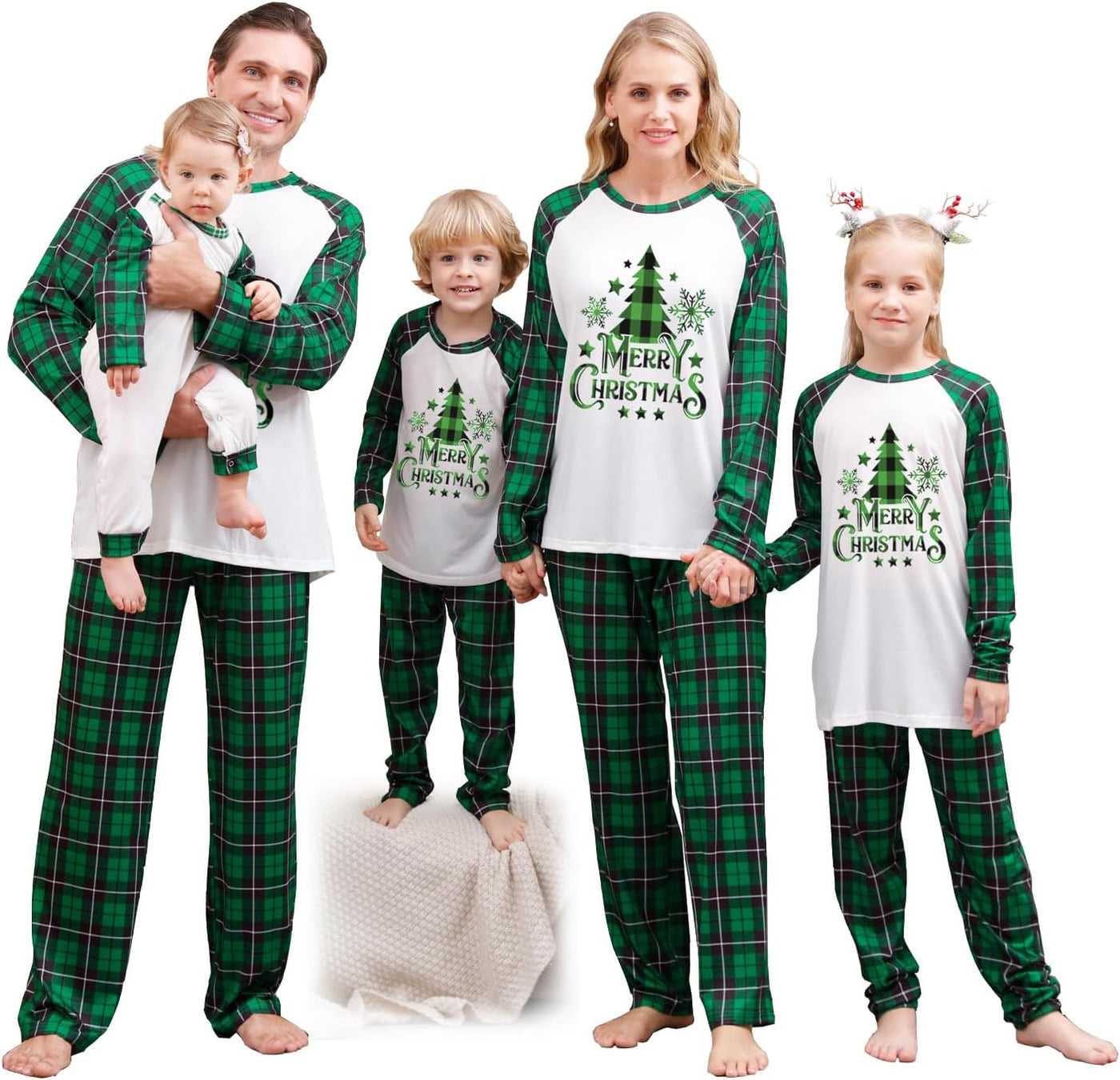 Christmas Pajamas for Family, Xmas Pajamas Family Christmas Pjs Matching Sets Holiday Nightwear Jammies