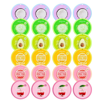 Beauty Holiday Treats Christmas Face Mask Bundle | Korean Facial Mask | Hydrating, Soothing and Moisturizing Sheet Mask Set | Stocking Stuffers for Women | Bulk Christmas Gifts | 12 Pack