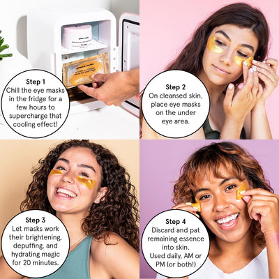 under Eye Patches (12 Pairs) Eye Masks for Puffy Eyes and Dark Circles - Stocking Stuffers, Christmas Gifts for Women - Gifts for Birthdays, Bachelorette Party, Bridesmaids, Self Care