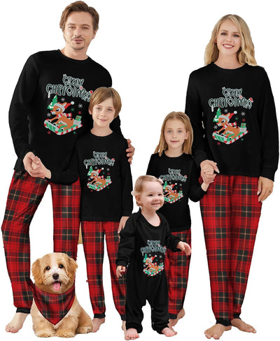 Christmas Pajamas for Family, Xmas Pajamas Family Christmas Pjs Matching Sets Holiday Nightwear Jammies