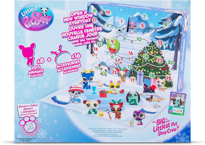 - Deluxe Holiday Calendar - Series 4 Advent Calendar -Gen 7 Authentic LPS Bobble Head Toy Figure, Collectible Toy Animal, Ages 4+