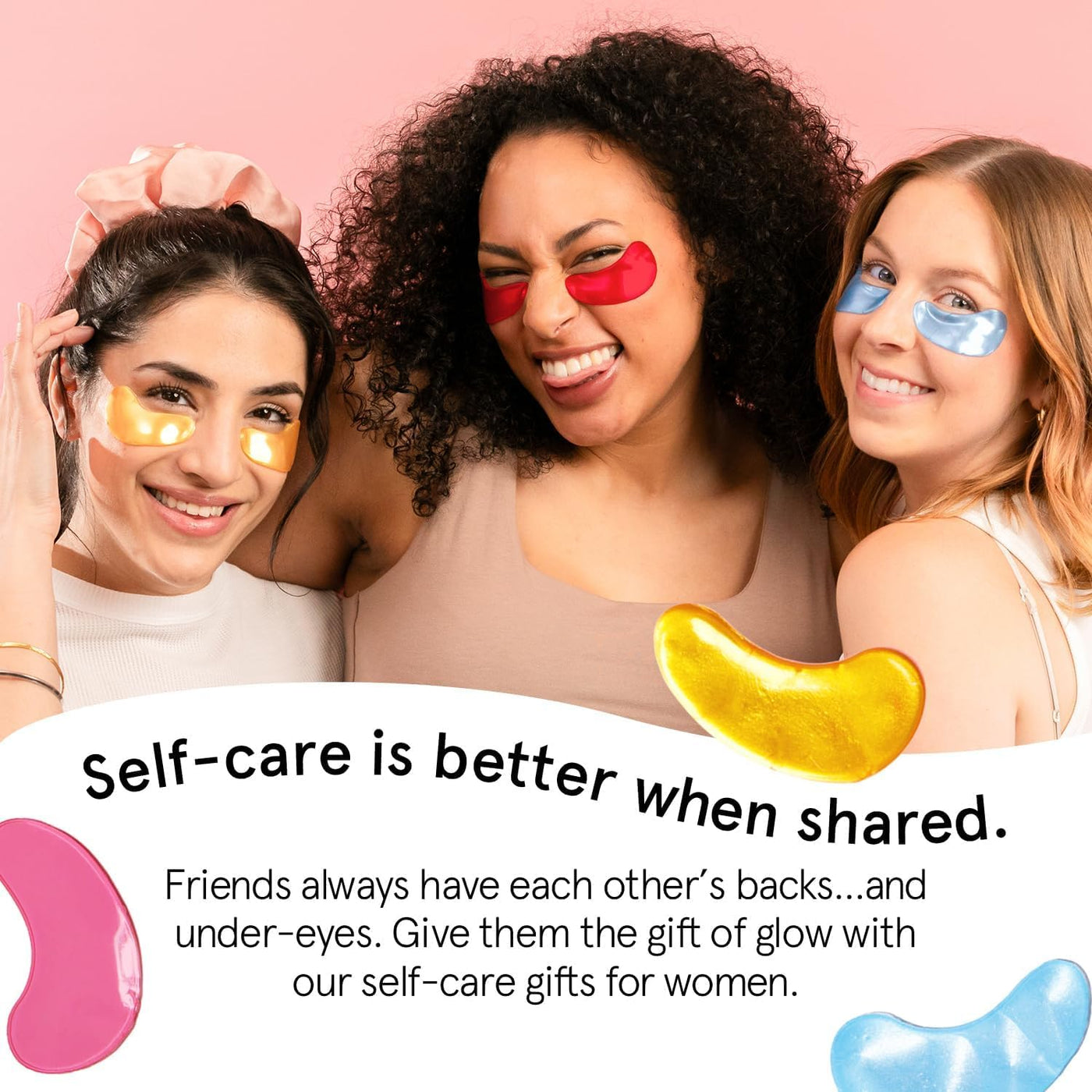 under Eye Patches (12 Pairs) Eye Masks for Puffy Eyes and Dark Circles - Stocking Stuffers, Christmas Gifts for Women - Gifts for Birthdays, Bachelorette Party, Bridesmaids, Self Care