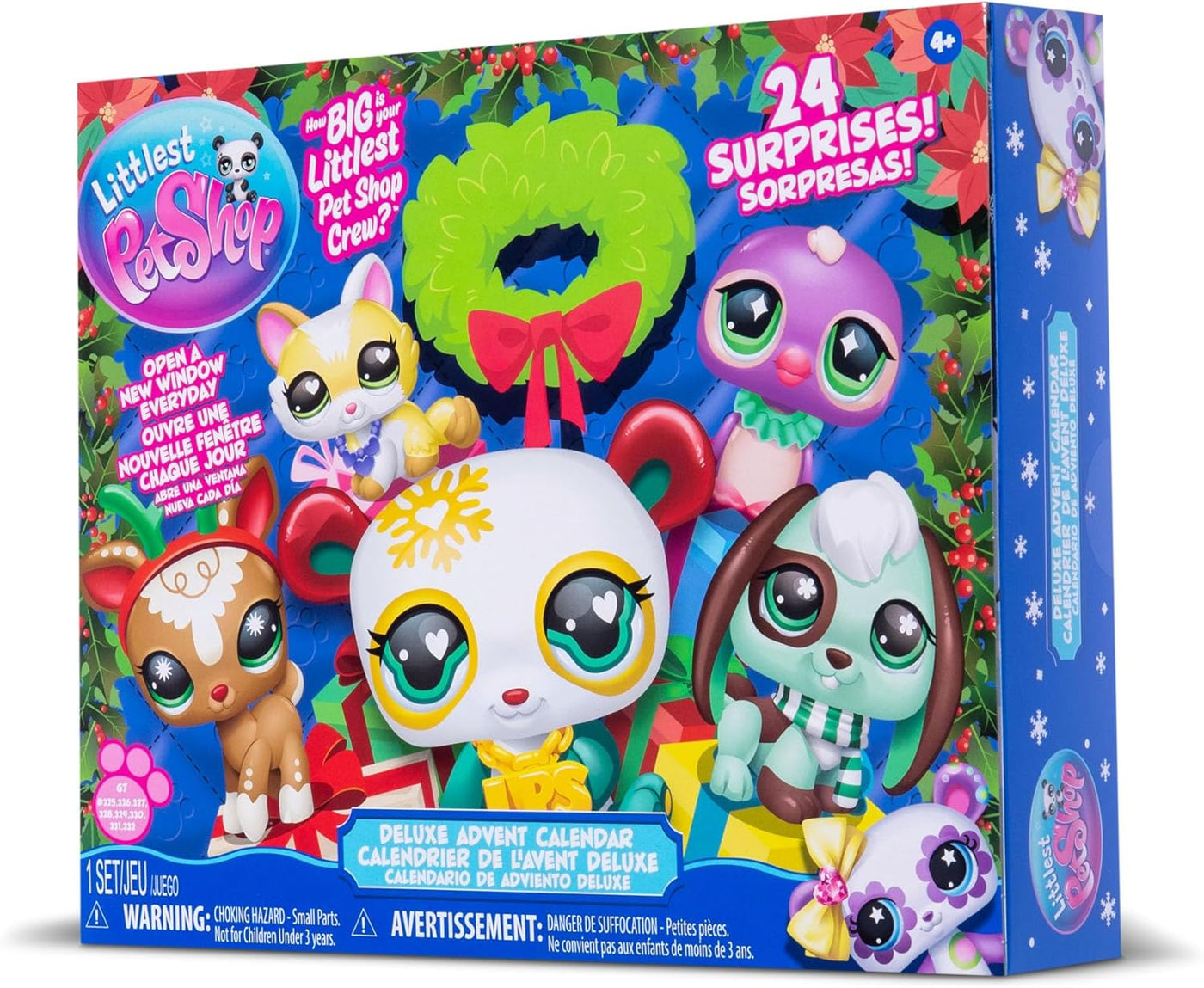 - Deluxe Holiday Calendar - Series 4 Advent Calendar -Gen 7 Authentic LPS Bobble Head Toy Figure, Collectible Toy Animal, Ages 4+