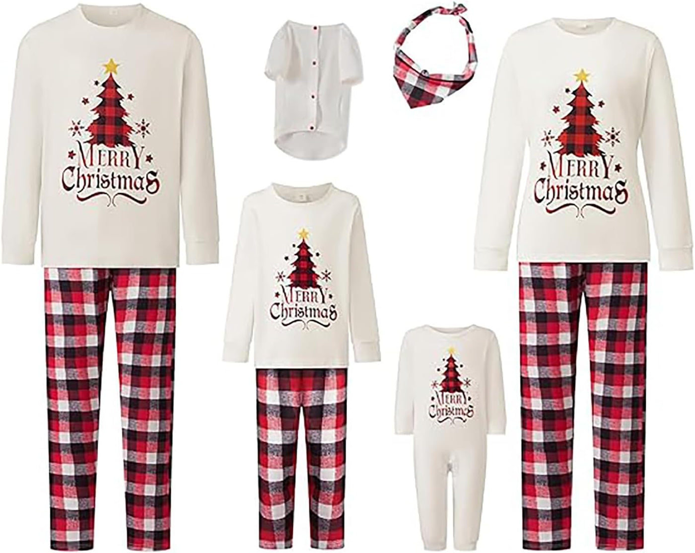 Christmas Pajamas for Family, Xmas Pajamas Family Christmas Pjs Matching Sets Holiday Nightwear Jammies