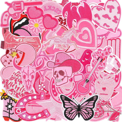 60Pcs Christmas Iron on Patches Random Assorted Styles Xmas Embroidered Sew Applique Repair Patch Santa Claus Christmas Tree Wreath Snowman Elk Angel Reindeer Candy Cane DIY Crafts for Clothing