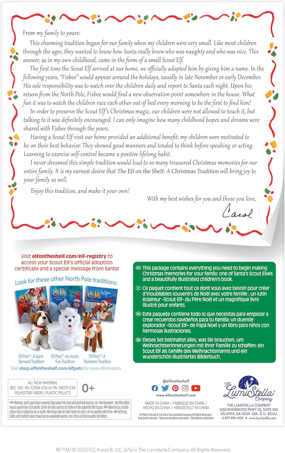 : a Christmas Tradition - Boy Scout Elf with Blue Eyes - Includes Artfully Illustrated Storybook, Keepsake Box and Official Adoption Certificate