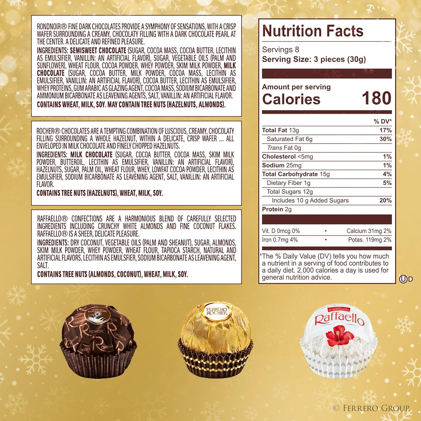 Collection Holiday Advent Calendar 2025, Premium Assorted Christmas Gift Box, 24 Piece, 9.1 Oz