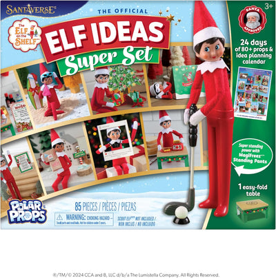 24-Day Super Set Official  Ideas for 24 Days of Elf Magic - 80+ Props, Magifreez Standing Pants and Calendar - for Ages 3 Years and up Scout Elf Not Included